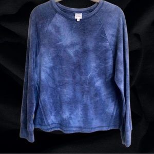 KAILEIGH Lila Crewneck Knit Sweatshirt in XSP, Navy